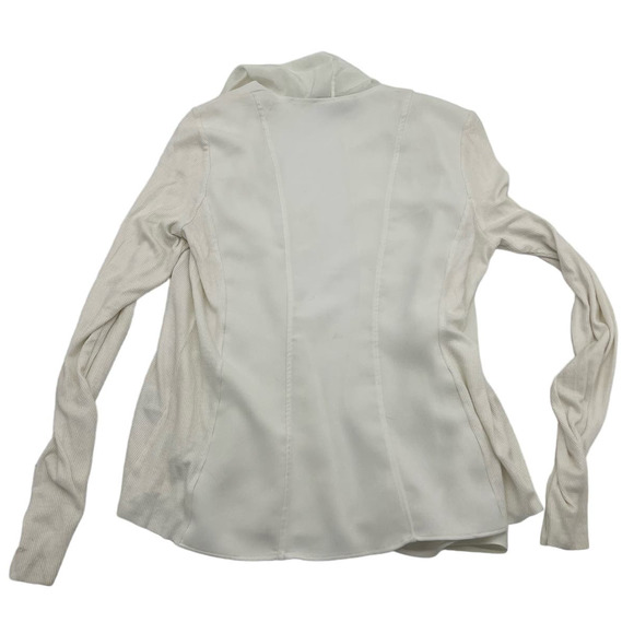 Lola and Sophie White Chifon Ruffle Cardigan - Picture 2 of 7